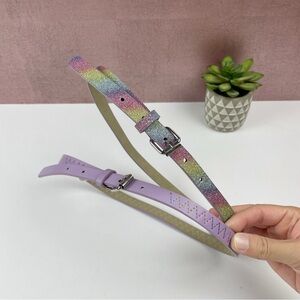 Target Purple Glitter Rainbow Metallic Belts Child Girl Accessories
